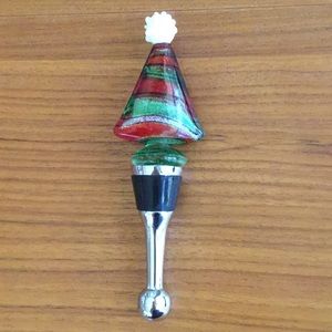 Christmas tree bottle stopper🍷drink on!